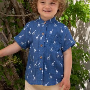 Giraffy grandad shirt by Kite