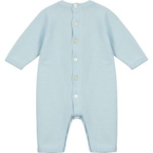 Easton Blue Knit Boys All in One by Emile et Rose