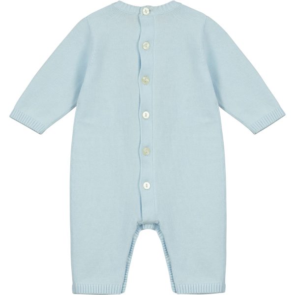 Easton Blue Knit Boys All in One by Emile et Rose