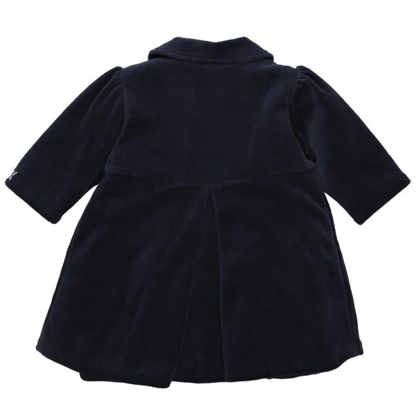 Rosanna Navy Velour Girls Coat & Hat Set by Emile et Rose