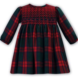 Baby Red and Green Tartan Check Dress by Sarah Louise