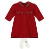 Elizabeth Red Knit Baby Girl Party Dress by Emile et Rose