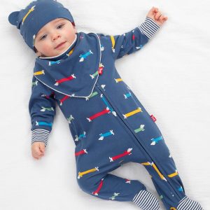 Silly sausage sleepsuit by Kite