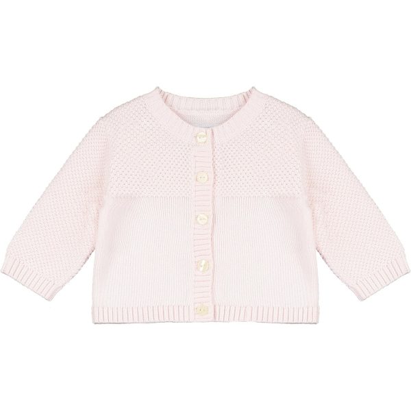 Cypress Pink Knit Baby Cardigan by Emile et Rose