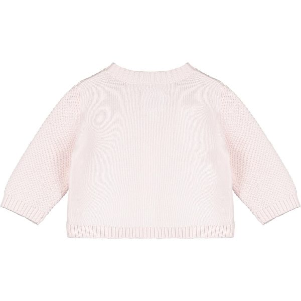 Cypress Pink Knit Baby Cardigan by Emile et Rose