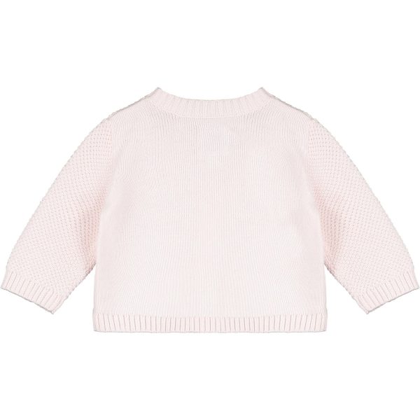 Cypress Pink Knit Baby Cardigan by Emile et Rose