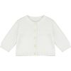 Cypress White Knit Baby Cardigan by Emile et Rose
