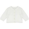 Cypress White Knit Baby Cardigan by Emile et Rose