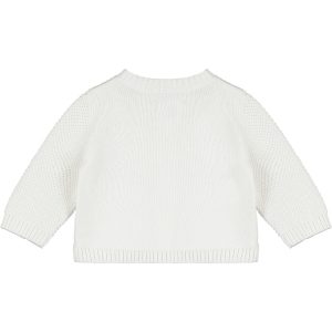 Cypress White Knit Baby Cardigan by Emile et Rose