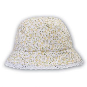 Lemon Floral Hat Sarah Louise