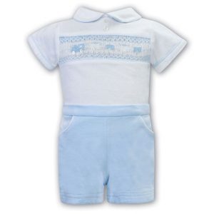 Boys Train Romper 2 Piece Set Sarah Louise