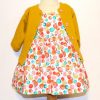 Reversible Pinafore Dress - Apple and Dinosaur by Ruth Lednik