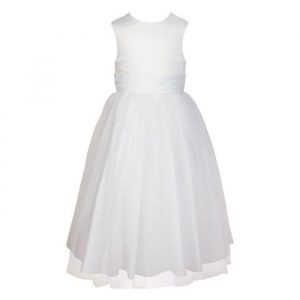 Flower Girl Dress White by Frazer and James of Knightsbridge