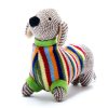 Knitted Sausage Dog Baby Rattle by Best Years