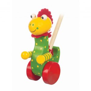 Dinosaur push along toy