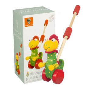 Dinosaur push along toy